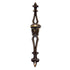 National Lock Italian Classic Brass 7 3/4" Key Furniture Knob, Backplate 605-4A