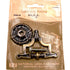 National Lock Italian Classic Brass 2 1/8" Ring Pull Furniture Knob V608-4A