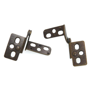 Set of Brass Knife-Pivot Pin Hinges 3/8" Inset Semi-concealed AP 6103-AB