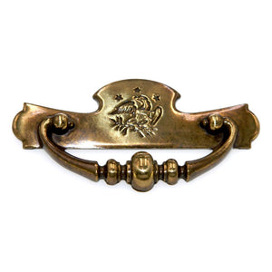 National Lock Company Governor Winthrop American Eagle 3" Ctr. Brass Drawer Pull 6220-4A