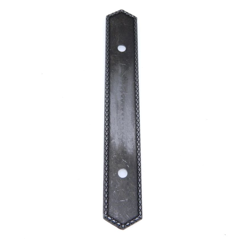 National Lock Company Old Iron 3" Ctr. Rope Braid Cabinet Pull Backplate 6316-2A