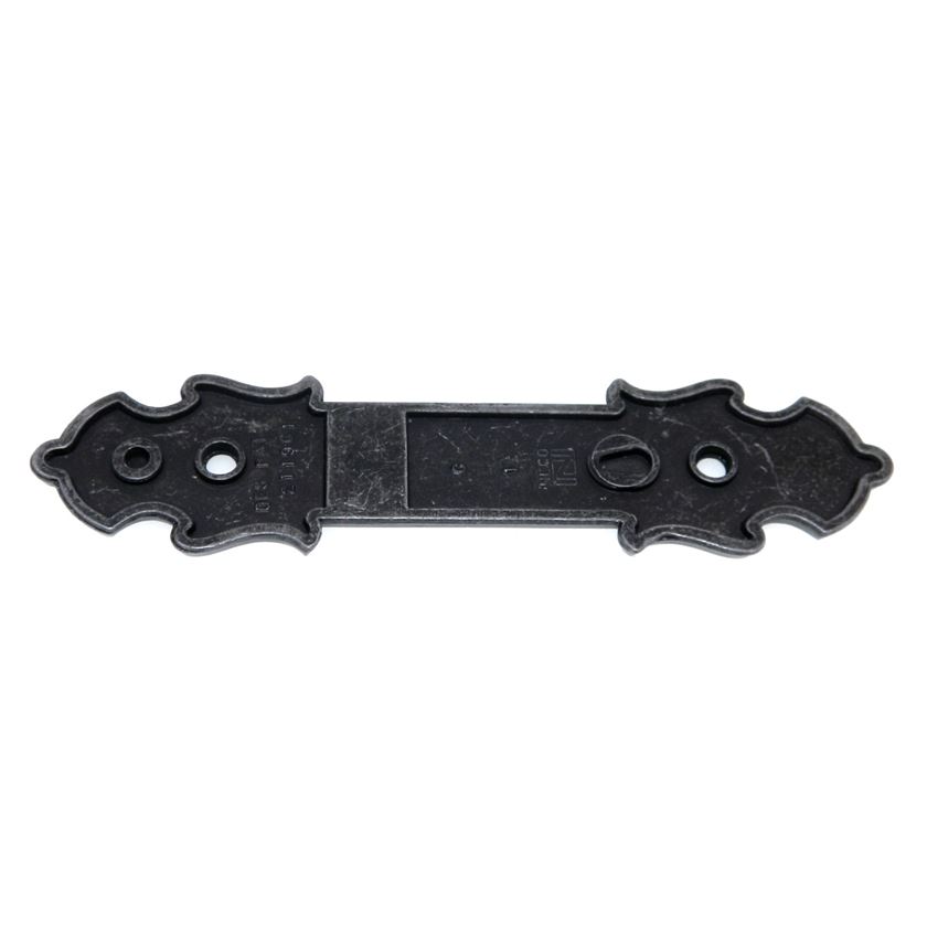 National Lock Mediterranean Old Iron 3" Ctr. Cabinet Pull Backplate 6341-2A