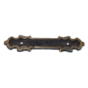 National Lock Company Mediterranean Brass 3" Ctr. Cabinet Pull Backplate 6341-4A