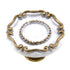 National Lock English Classic White, Gold 1 1/4" Round Furniture Knob V6350-5C