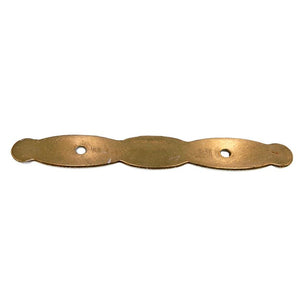 National Lock Company White, Gold 3" Ctr. Cabinet Pull Backplate 6353-5C