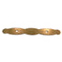 National Lock Company White, Gold 3" Ctr. Cabinet Pull Backplate 6353-5C