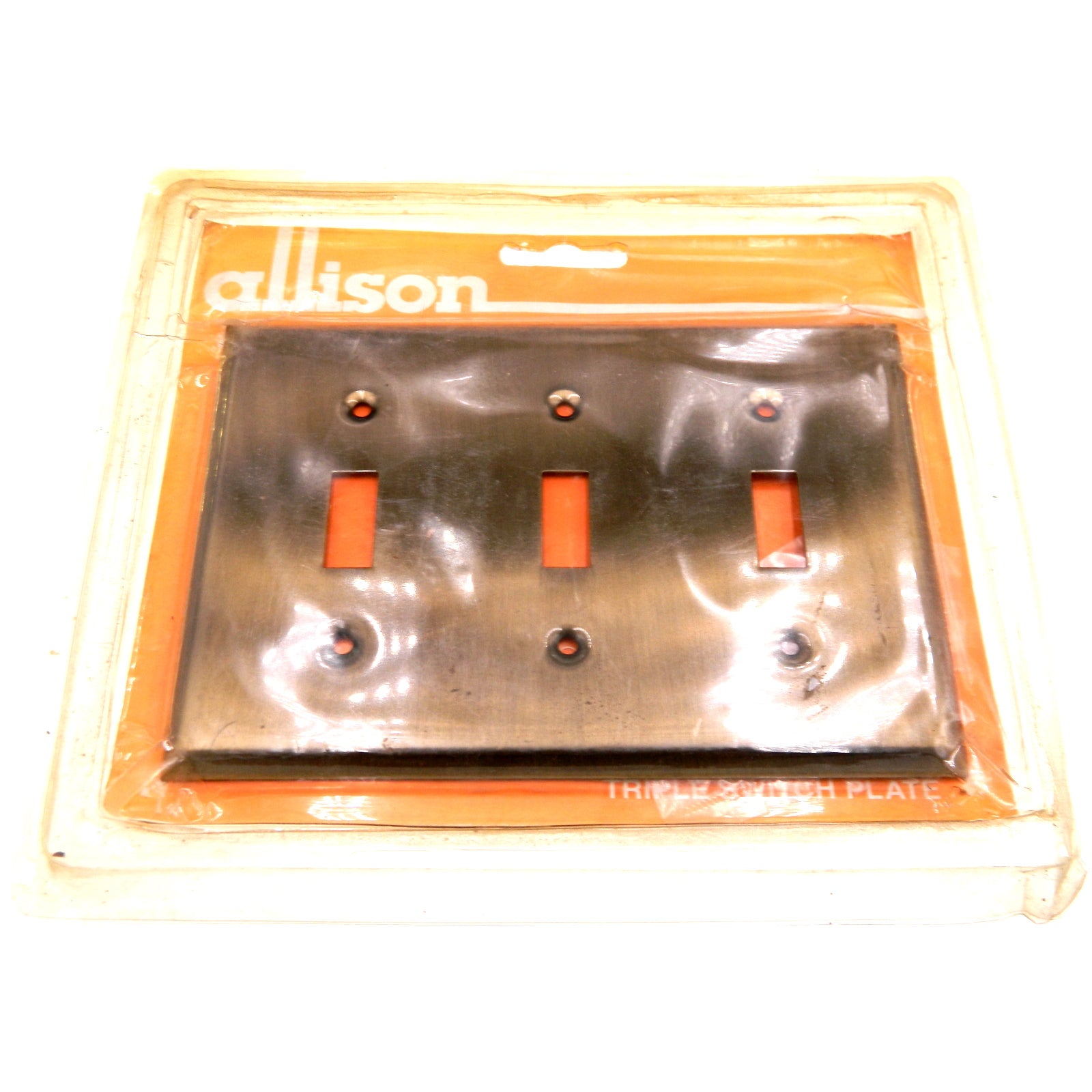 Amerock Allison Triple Switch Plate Wall Plate Antique Brass 642ABS