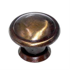 National Lock Period Antique English 1" Round Steel Cabinet Knob 660-4A N1060