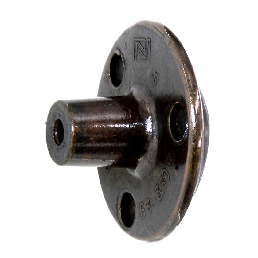 Vintage National Lock French Classic Brass 1 1/2" Rose Furniture Knob V672-4A