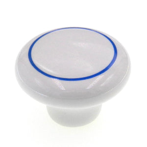 Amerock Allison Round White Ceramic 1-1/2" Cabinet Knob Pull 69124