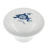 Amerock Allison 69125 - Pomo de cerámica para gabinete de flores, color blanco, 1 1/2 pulgadas, color azul