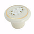 69128 Bisque Ceramic Floral 1 1/2" Round Cabinet Knobs Pulls Amerock Allison