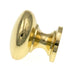 Brainerd Builder Polished Brass Designer 1" Round Cabinet Knob 69145