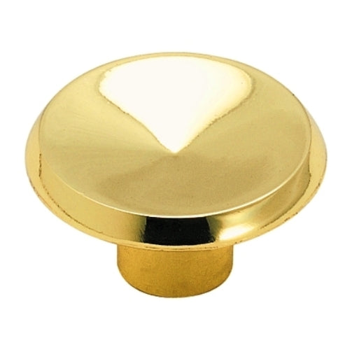 Amerock Allison 1 3/8" Polished Brass Round Concave Cabinet Knob 69152