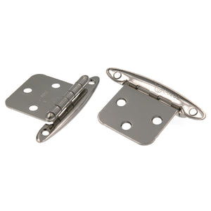 Pair of Amerock 69191 Polished Chrome Variable Overlay Free Swing Cabinet Hinges