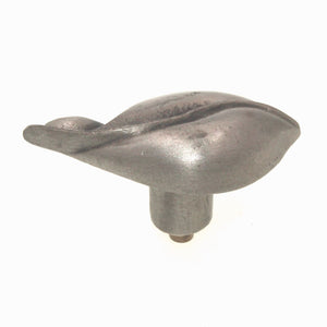 Anne at Home Nature Vermont Right 2" Leaf Cabinet Knob Satin Pewter 706-20