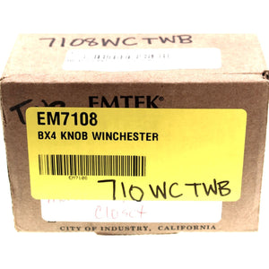 Emtek Winchester Passage Door Knob Sandcast Bronze Reversible 710WCTWB