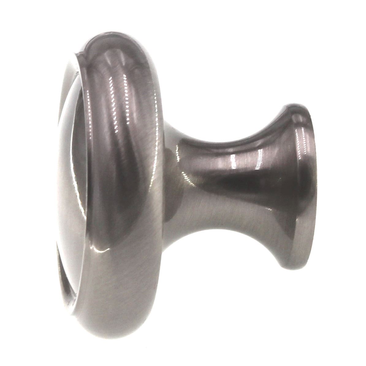 Schaub And Company Country 1 1/4" Solid Brass Cabinet Knob Satin Nickel 711-15
