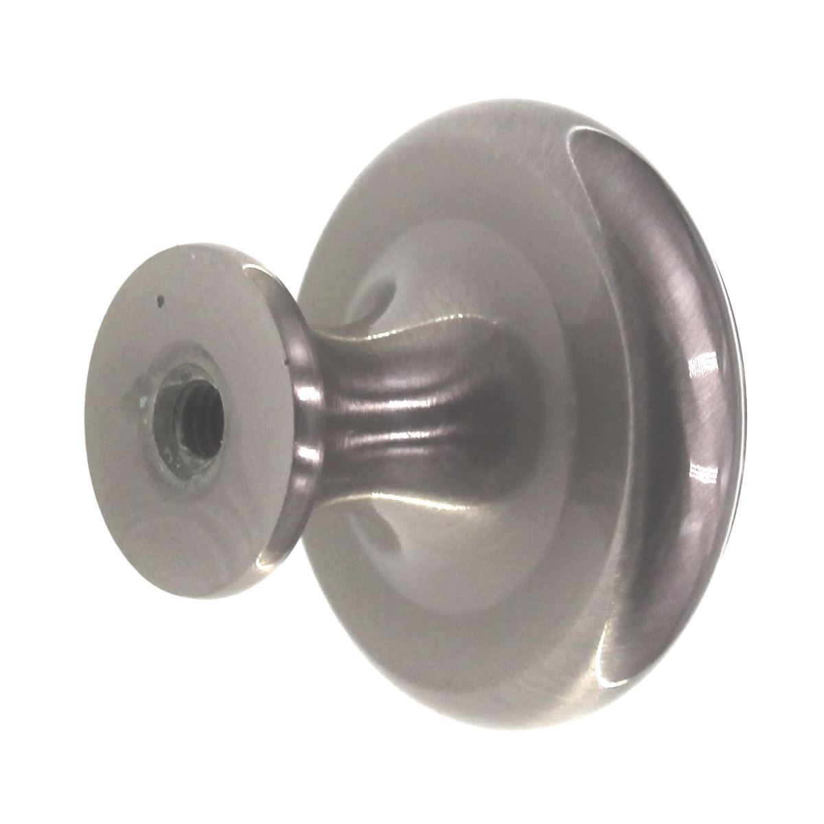 Schaub And Company Country 1 1/4" Solid Brass Cabinet Knob Satin Nickel 711-15