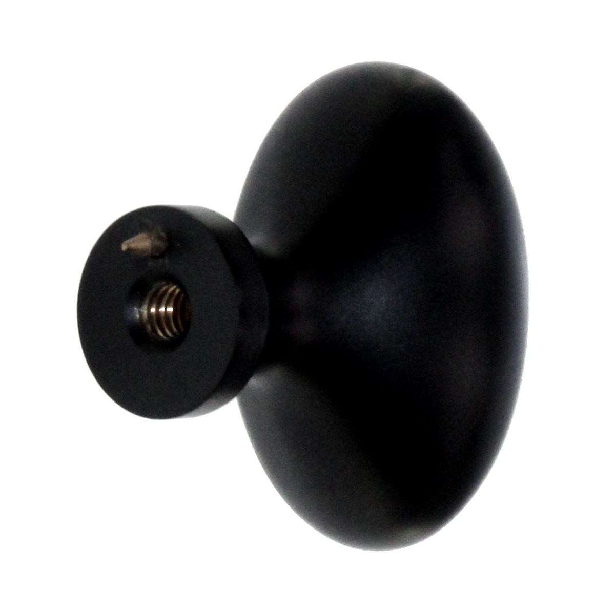 Schaub And Company Country 1 3/8" Solid Brass Cabinet Knob Flat Black 719-FB