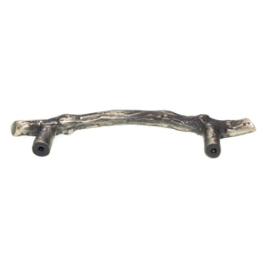 Schaub And Company Mountain Twig Cabinet Bar Pull 4" Ctr Antique Iron 783-AI