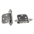 Pair Amerock Chrome Face Mount Variable Overlay Hinge Self-Closing 783CH