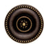 Schaub Meridian 1 3/8" Beaded Solid Brass Knob Antique Light Brass 800-ALB