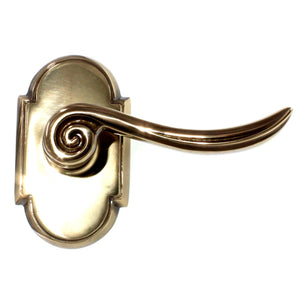 Emtek Designer Brass Elan Dummy Door Lever French Antique 805ENUS7