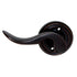 Emtek Cortina Passage Door Lever Oil-Rubbed Bronze Left Hand 810CUS10BLH