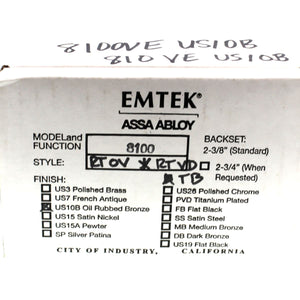Emtek Venetian Oil-Rubbed Bronze Green Privacy Door Knob Button Lock 810VEUS10B