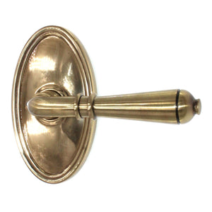 Emtek Turino Privacy Door Lever French Antique Button Lock Right Hand 812TUS7RH
