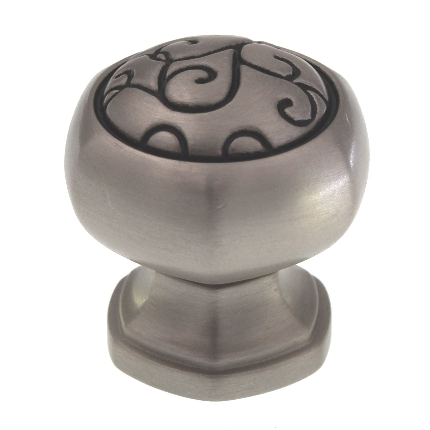 Schaub And Company Bella Forma 1 1/4" Round Cabinet Knob Brushed Nickel 840-BNB