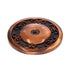 Ornamental 2 1/2" Round Knob Backplate Antique Copper 846-AC