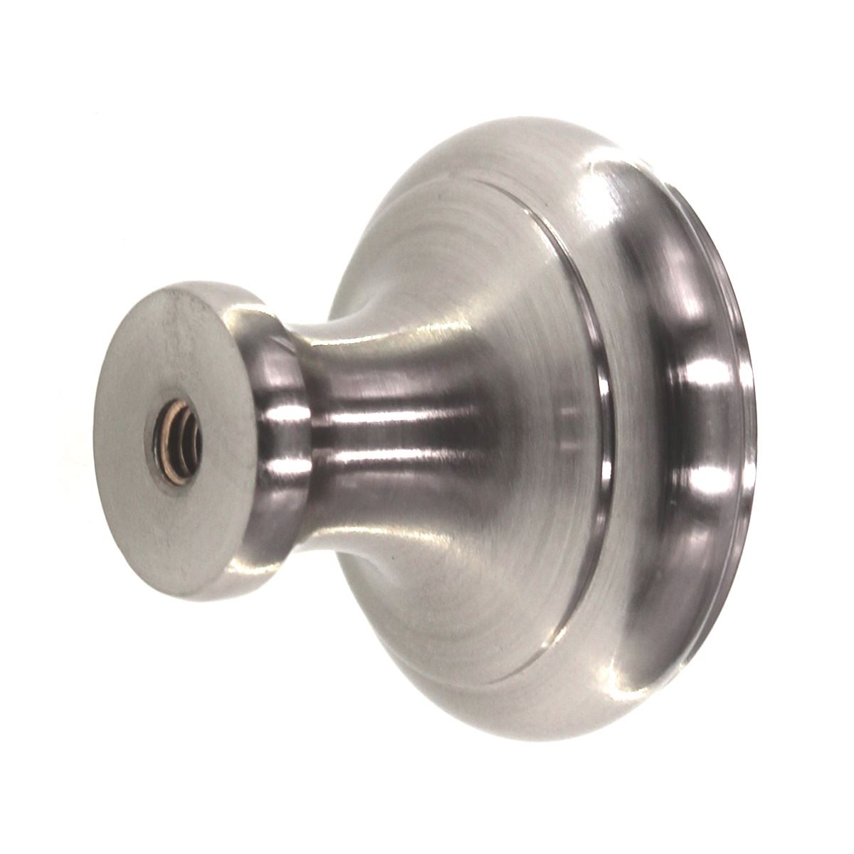 Emtek Waverly 1 1/4" Round Cabinet Knob Satin Nickel Solid Brass 86115US15
