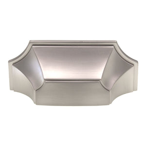 Schaub And Company Empire Drawer Cup Pull 3" Ctr Satin Nickel 878-15