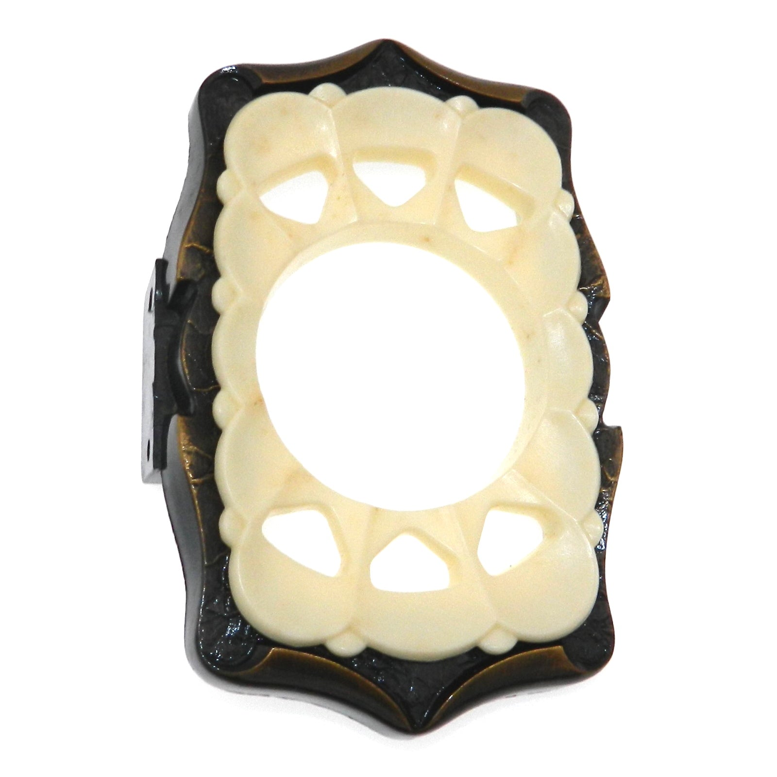 Vintage Amerock Carriage House pared cepillo de dientes titular antiguo inglés 9053-AE