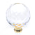 Amerock Allison Bright Brass Clear 1 3/8" Sphere Cabinet Knob 907CBB
