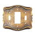 Vintage Amerock Carriage House Doble Interruptor, Placa GFI Inglés Antiguo 9089-AE