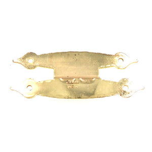 Pair Ajax Spade Tip Polished Brass 3/8" Offset "H" Cabinet Hinges 920-3