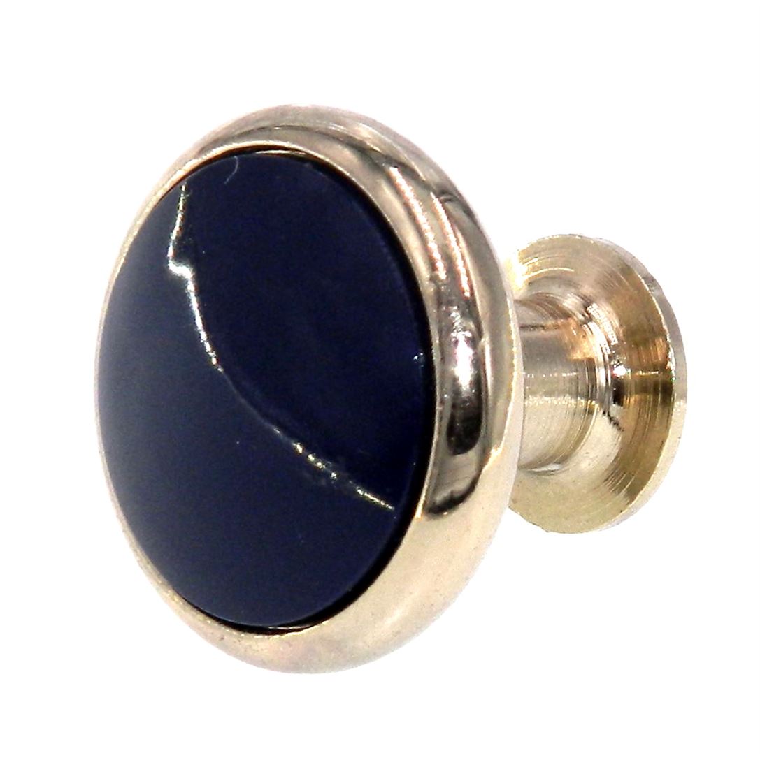 Amerock Allison Polished Brass Navy Plastic Center 1" Cabinet Knob 950NAV