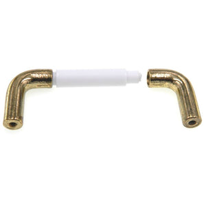 Amerock Allison Polished Brass, White 3" Ctr. Cabinet Wire Pull Handle 952WHT