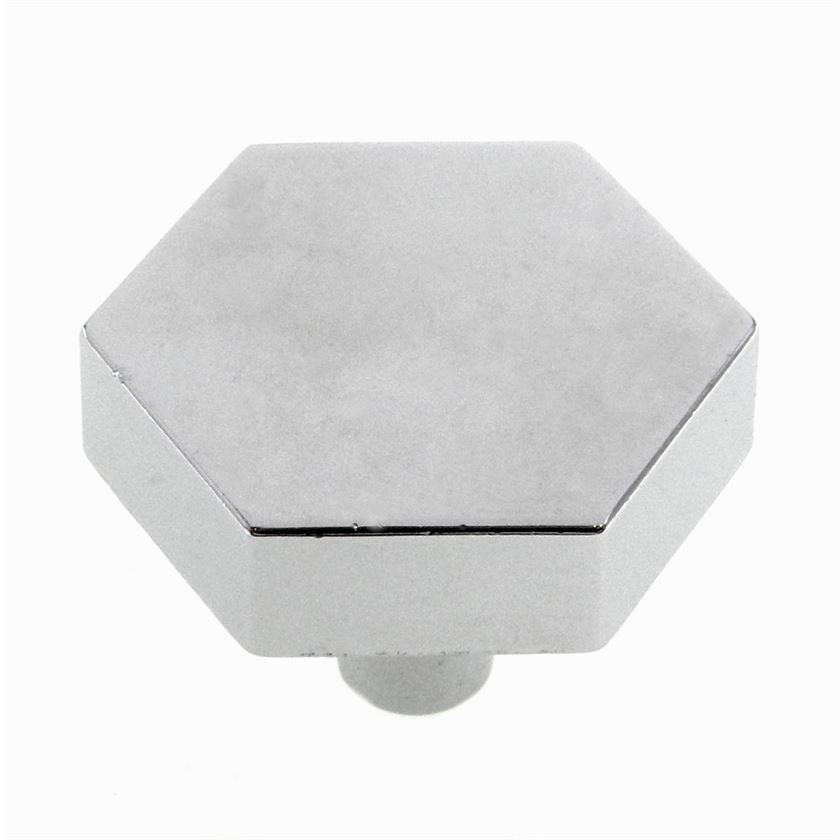 Amerock Allison Polished Chrome 1 1/4" Hexagon Cabinet Knob 962