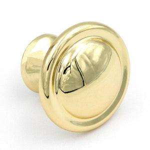 Ultra Designer's Edge Polished Brass Large Round BiFold Door Knobs 96310
