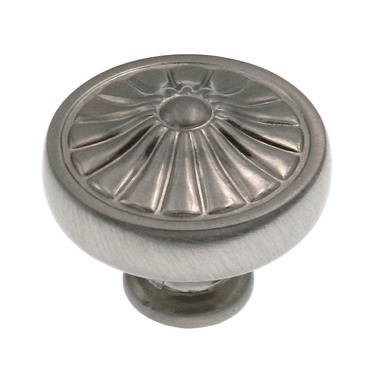 Perilla redonda de níquel satinado Ultra Designer's Edge de 1 1/4" 98447