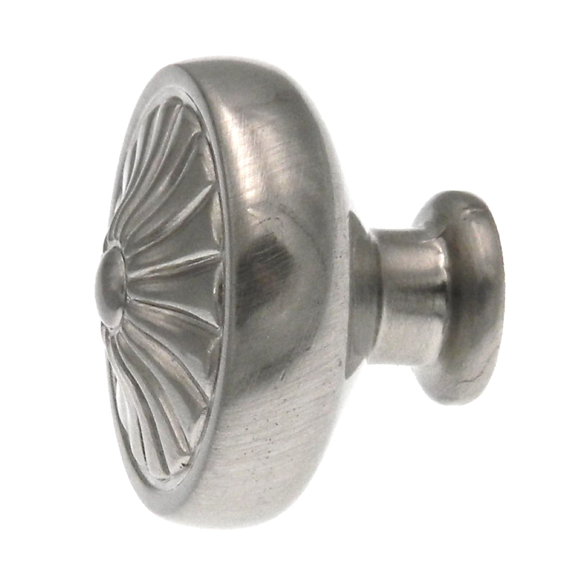Perilla redonda de níquel satinado Ultra Designer's Edge de 1 1/4" 98447