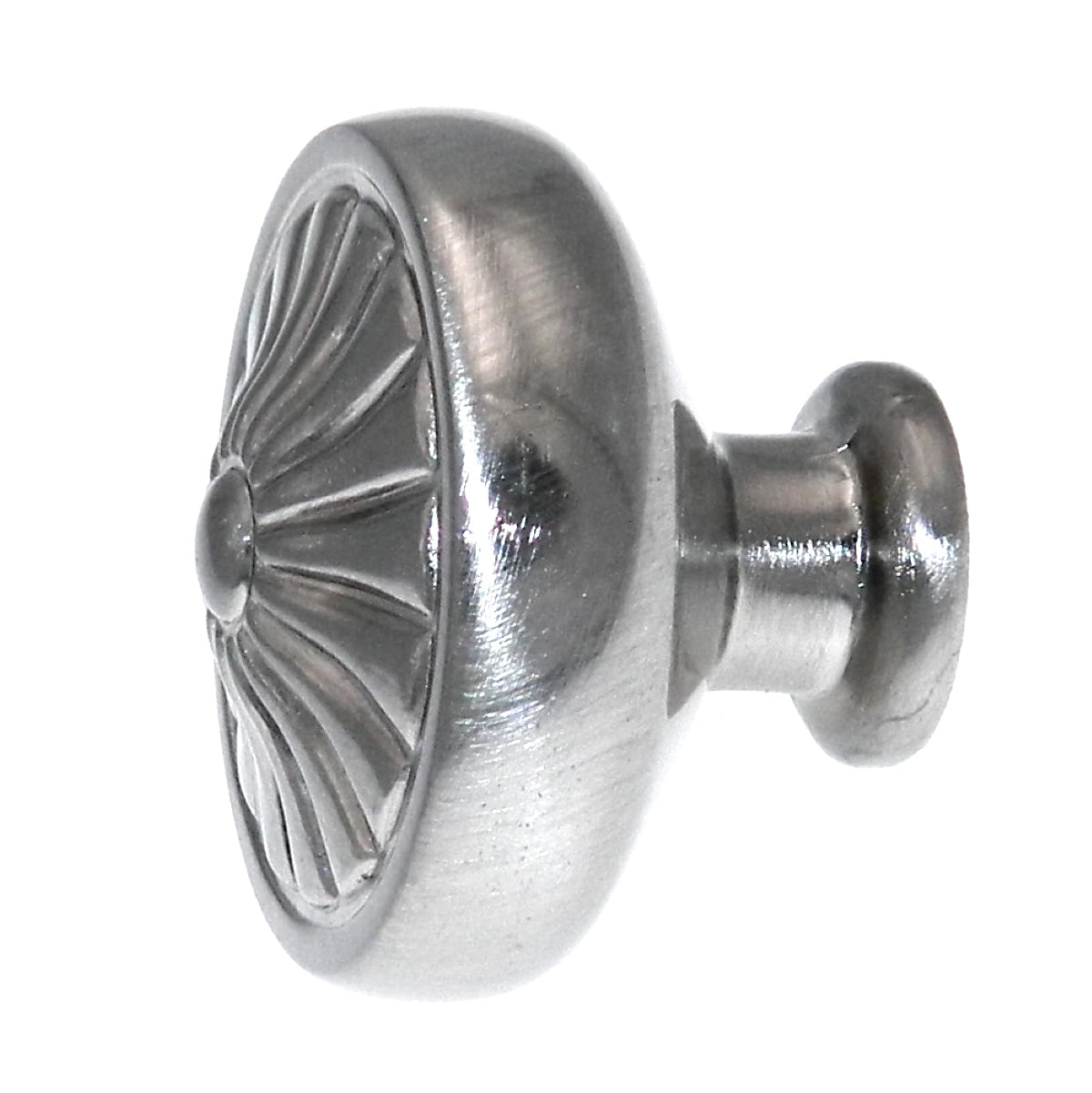 Perilla redonda de níquel satinado Ultra Designer's Edge de 1 1/4" 98447