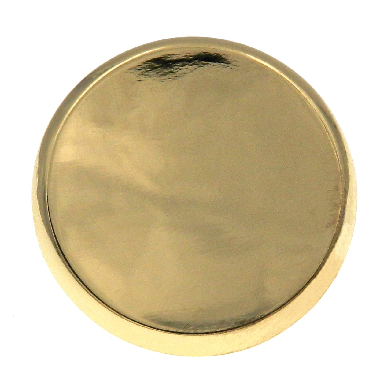 5 Pack of Ultra Designer's Edge Polished Brass Round 1 3/8" Knobs 98551