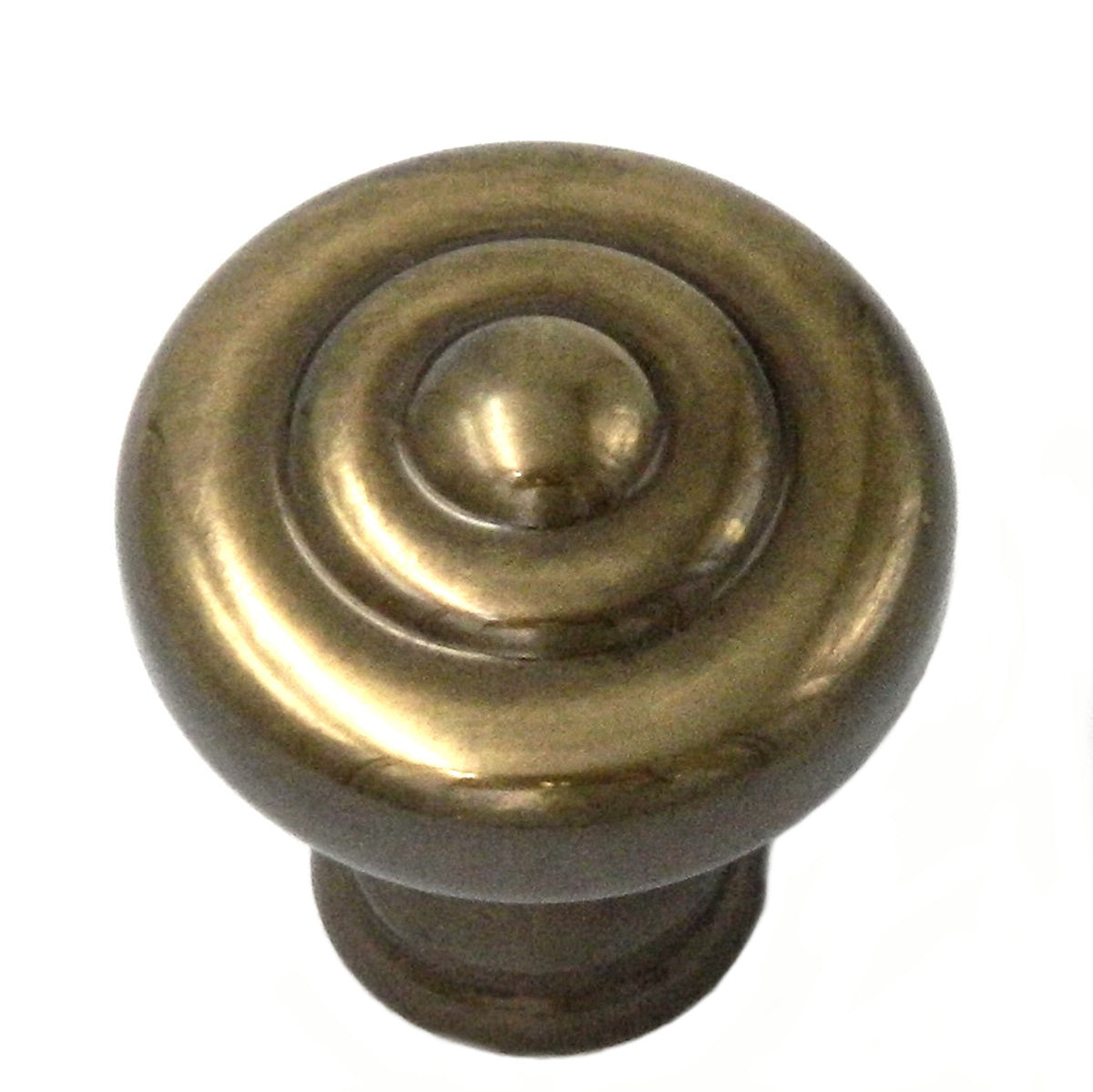 20 Pack Belwith Keeler Sechel 1 1/4" Sherwood Antique Brass Round Solid Brass Cabinet Knob A103