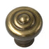 Belwith Keeler Sechel 1 1/4" Sherwood Antique Brass Round Ringed Solid Brass Cabinet Knob A103