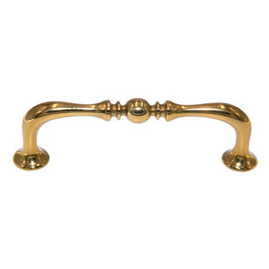 Vintage Amerock Valli & Colombo Solid Brass 3"cc Arch Pull Cabinet Pull A126-B-3